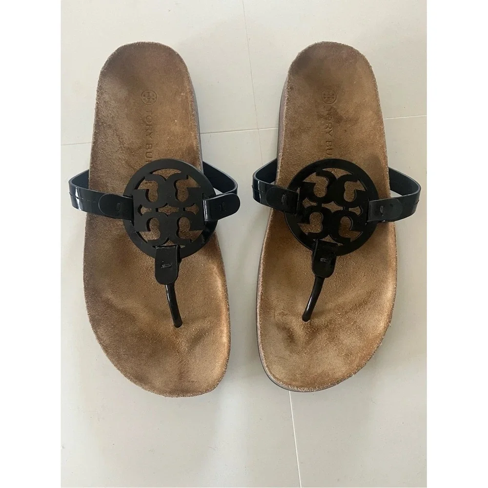 Tory Burch Miller Cloud Sandals Black 9